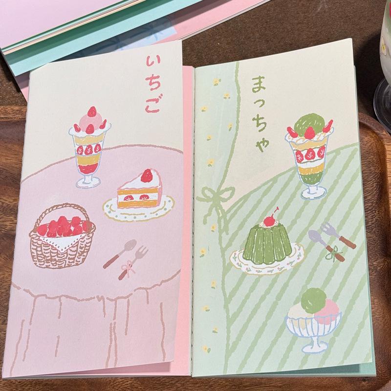 Вкладыши для блокнота CaiCaiXuanXuan Matcha Strawberry TN - Специальная бумага со страницами разных цветов