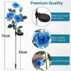 HeadeSolar Rose Light LED Garden Decoration Simulation Outdoor Waterproof Courtyard ParkGround Insertion Lawn Light