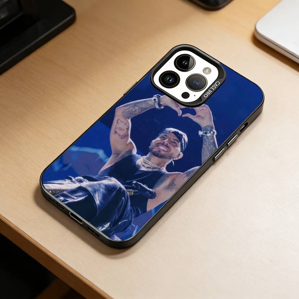 Чехол для телефона с изображением певца Rauw Alejandro-RA для iPhone 17,16,15,14,13,12,11 Plus,Pro Max,XS, Цветной Серебристо-Черный