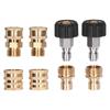8Pcs High Pressure Washer Adapter Coupler Set Brass Quick Disconnect Connector Kit