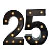 2Pcs 18 21st 30th 40th 50th 60th Black Number LED String Night Light Lamp Happy Adult Birthday Anniversary Party Decoration