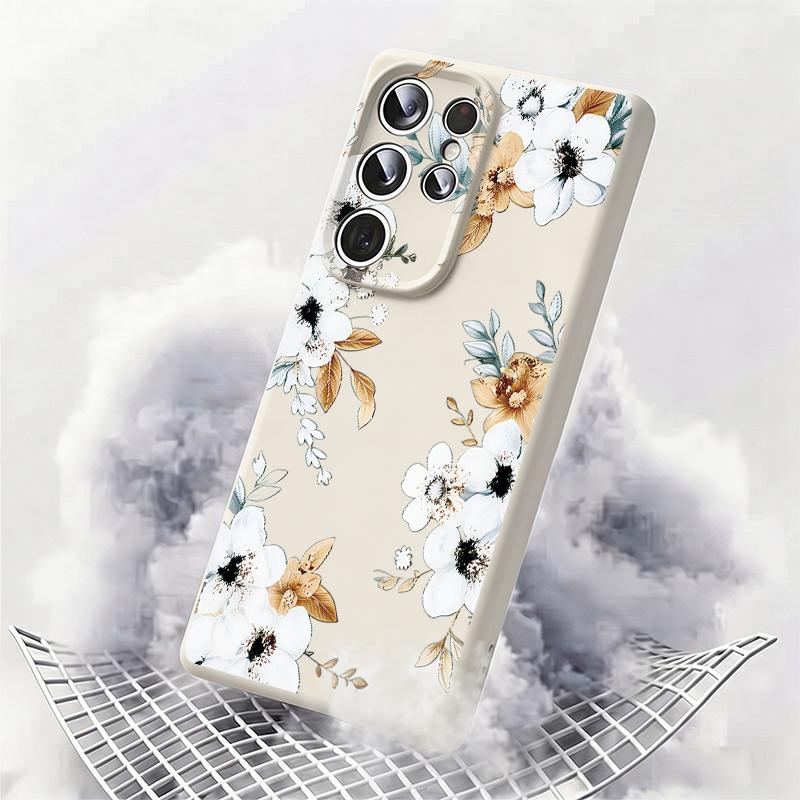 INS Красочный Цветочный Чехол Для Samsung Galaxy S26 S25 Ultra S24 Plus S23 S22 Ultra Магнитный Для Magsafe Жидкий Силиконовый Чехол