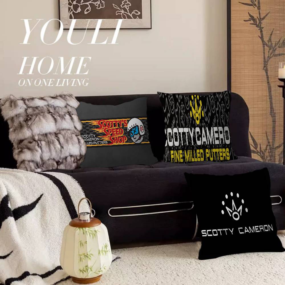 Golf S-Scotty C-Camerons Office Cushion Pillowcase Car Cushion Cover45X45Cm Lumbar Pillowcase Sofa Pillowcover