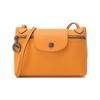 Longchamp Le Pliage Xtra Adjustable Shoulder Strap Leather Mahjong Mini Crossbody Bag Women Bags Almond-Yellow 10188987222
