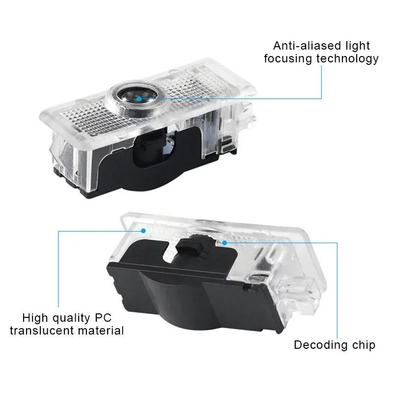 2Pieces Car Door Light Logo Laser Projector Ghost Shadow Welcome Light For Mercedes Benz CLA C117 C207 AMG CLS C218 W218 A207