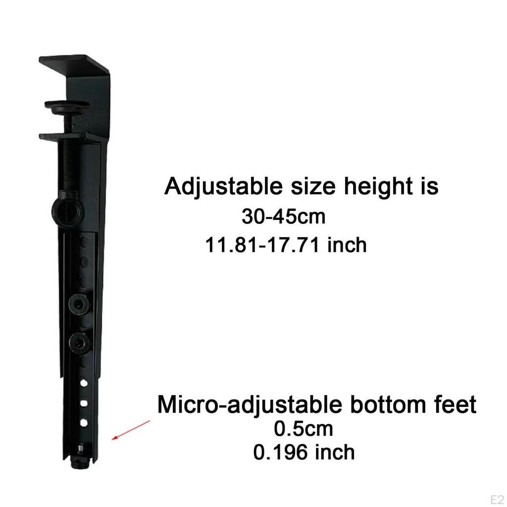 Table Clamp Leg Coffee Adjustable Replacement Heavy Duty Portable Support Metal