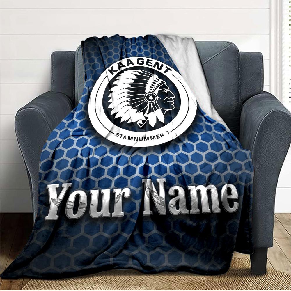 Name Custom KAA Gante Print Flannel Blanket High Quality Warm Comfortable Cover for All Seasons Perfect for Gifts Home Decor