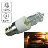 Лампа для духовки 40 Вт/50 Вт E14 110 В/220 В Галогенная лампа для духовки Высокотемпературная 500℃ Устойчивая Безопасная Лампа для духовки-сушилки