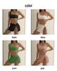 2024 Trendy European & American High Waist Slit Bikini Skirt 3-Piece Swimsuit