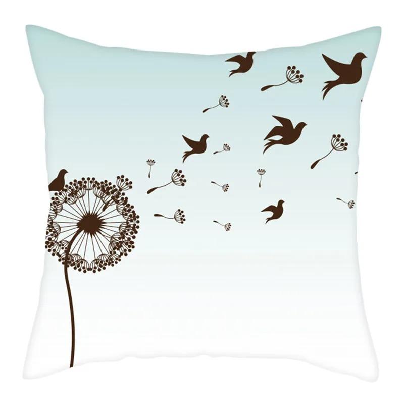 Наволочка с принтом одуванчика Гостиная Офис Дом Наволочка Автомобильные украшения