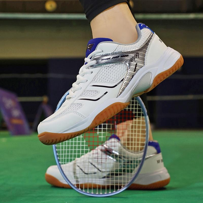 Shoes for Men Women Professional Badminton Sneakers Fad Mesh Breathable Anti-Slippery Men's Tennis Sport Shoes Zapatillas Hombre