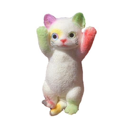 Реалистичная игрушка для кошек, сжимающая медленно восстанавливающийся мягкий TPR, снимает стресс, беспокойство, портативная для детей, подростков, взрослых, котят, животных, сжимающих сенсорную игрушку-фиджет