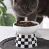 Ceramic High Foot Pet Bowl Cat Food Bowl Protects Cervical Vertebrae Pet Supplies