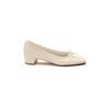 Silk _ Lambskin French Square Head Bow Flat Bottom One Pedal Showing Feet Small Shallow Mouth Ballet Shoes Single Shoes Women