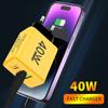 Всего 40 Вт USB C зарядное устройство 3 порта быстрая зарядка телефон адаптер для iPhone 15 Pro Max Xiaomi Samsung Travel Type C настенное зарядное устройство