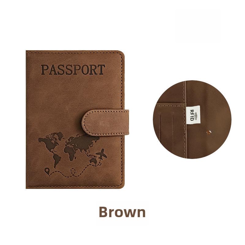 Держатель трансграничного RFID-паспорта: Дорожный кошелек из искусственной кожи с регулируемыми ремнями