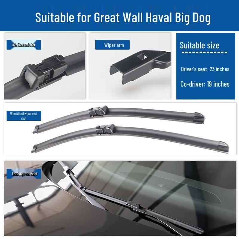 Бескаркасная щетка стеклоочистителя для Great Wall Haval Big Dog 2021 - Резиновая полоска