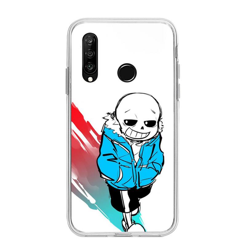 Чехол для телефона с крутой игрой Undertale Sans для Huawei P20 P40 Lite P30 Pro P Smart 2019 Nova 3e 6 Se, силиконовый прозрачный мягкий чехол