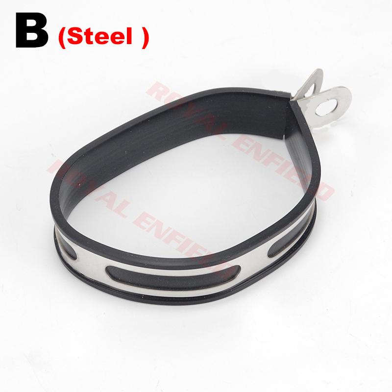 R77 Exhaust Muffler Carbon Fiber Clamp For Yoshimura Escape Bracket Fixed Ring Fixture Steel 130mm*90mm*90mm