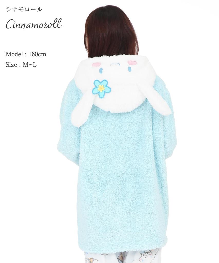 Платье Cinnamoroll с длинными рукавами и ушками, боа, теплый, размер SAN1875 [SAZAC] Dress-up для женщин, размер ML
