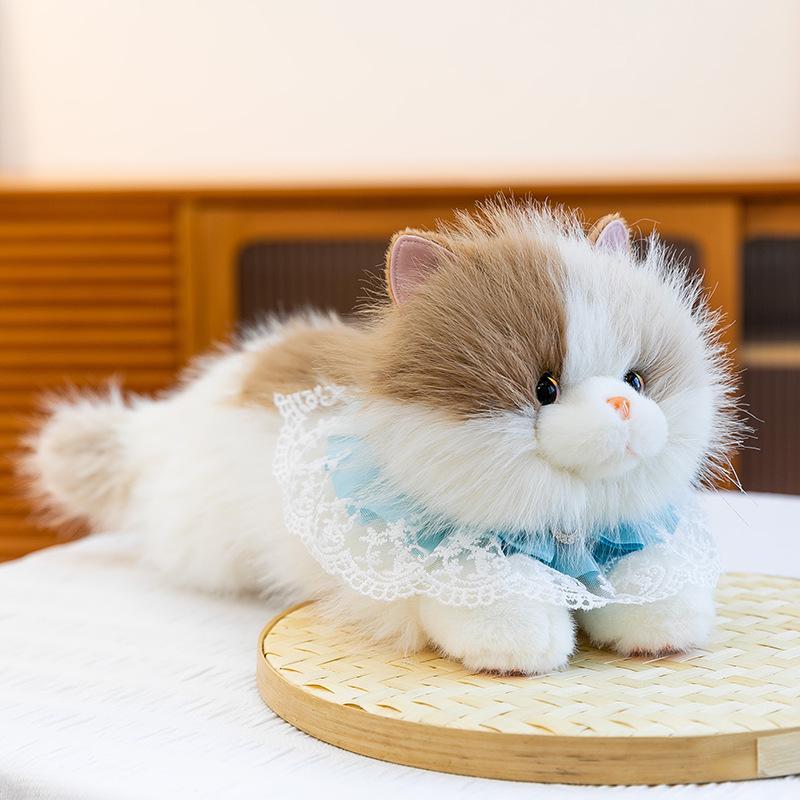 Мяукающая Плюшевая Кукла-Кошка - Милая Фигурка Котенка Игрушка для Девочек