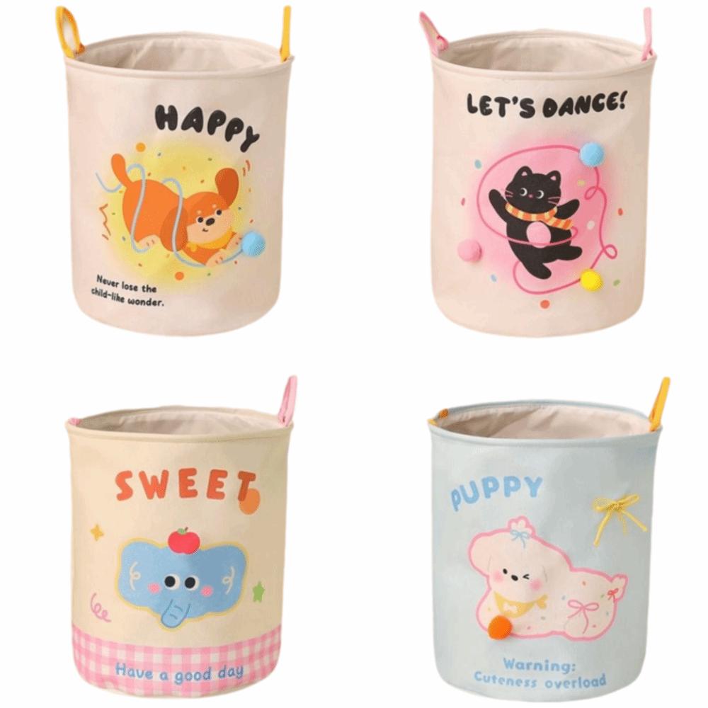 Foldable Toys Storage Basket Large Capacity Dirty Clothes Organizer Cute Laundry Basket  Household