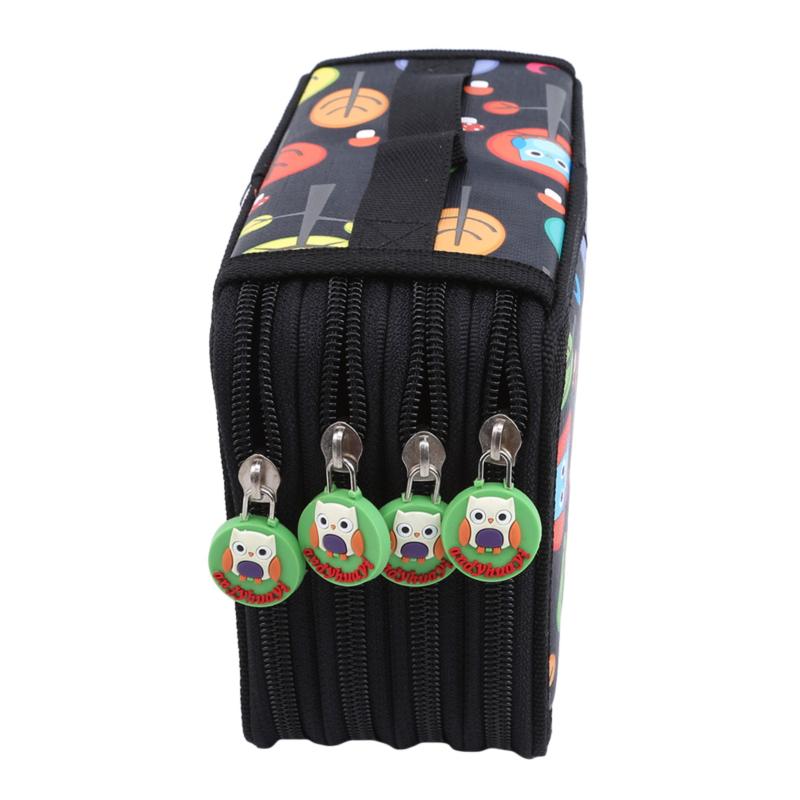 Large Pencil Case Hole Sketch Zipper Capacity Art Painting Drawing Sketch Pen Storage Bag Organizer Paintbrush Statione 32/52/72