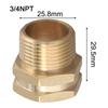 3 4 GHT To NPT Brass Garden Hose Adapter Outdoor Gardening 3 4 GHT Female Interchangeable Connectors For Faucets