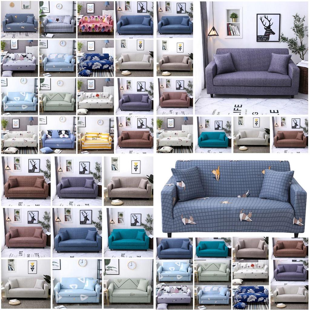 Wrinkle Resistant Solid Color Stretch Sofa Cover For Enhanced Living Room Style