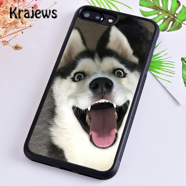 Krajews Animal Husky puppy Phone Case Cover For iPhone 17 Air 16 15 14 plus 12 13 pro max coque Shell Fundas