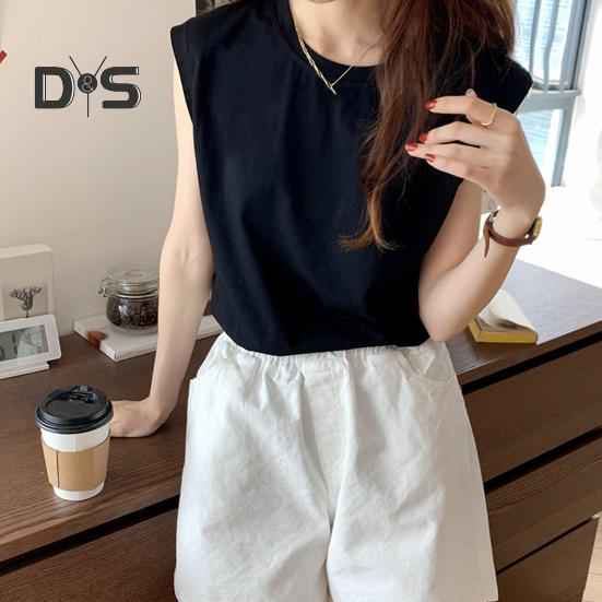 Женская летняя футболка с круглым вырезом, короткими рукавами, однотонная футболка, однотонная свободная посадка, повседневные топы, повседневная одежда