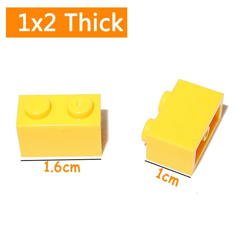 80 ШТ 3004 3065 Кирпичики 1x2 Точки Толстые Детали для Сборки MOC 1*2 Строительные Блоки DIY Образовательная Креативная Игрушка для Детей