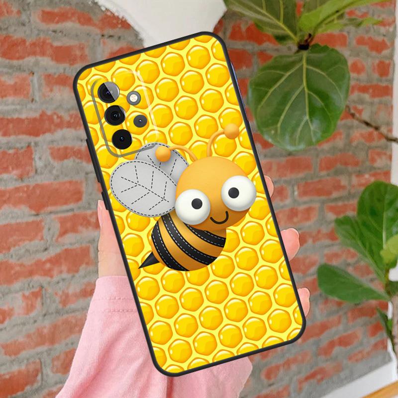 Bumble Bee Honeycomb Honey Phone Case For Samsung Galaxy A54 A34 A14 A55 A35 A25 A15 A52 A32 A12 A51 A71 A13 A33 A53