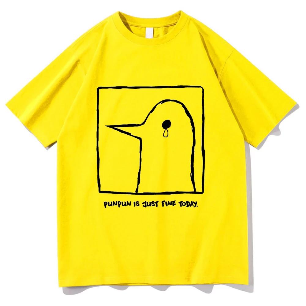 Футболка Oyasumi Punpun для мужчин в стиле Харадзюку, эстетика, уличная одежда, графическая футболка, унисекс, аниме, манга, мультфильм, винтаж, песочные хлопковые футболки, топы