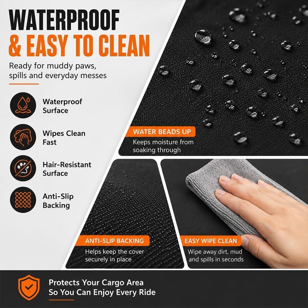 Car Cargo Liner for Dogs for Cadillac Escalade/Escalade ESV 2021-2026 Waterproof Scratch-Resistant Dog Trunk Protector Mat Accessories,C