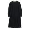 Beauty Products MISS BALMAIN Long Sleeve Pleated Long Dress 7 Black Women Used