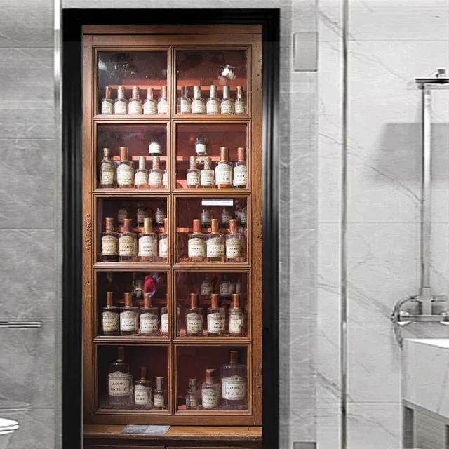 Наклейка на окно и внешнюю дверь для гостиной, спальни, сделай сам, самоклеящиеся обои, домашний декор, дверной плакат, ремонт, легко наклеивается