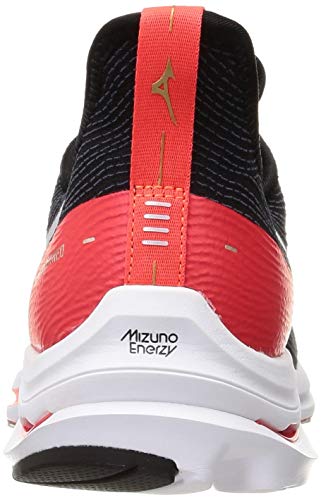 Mizuno Мужские кроссовки для бега Wave Rider NEO, черно-красные, размер 25,0 см, 2E