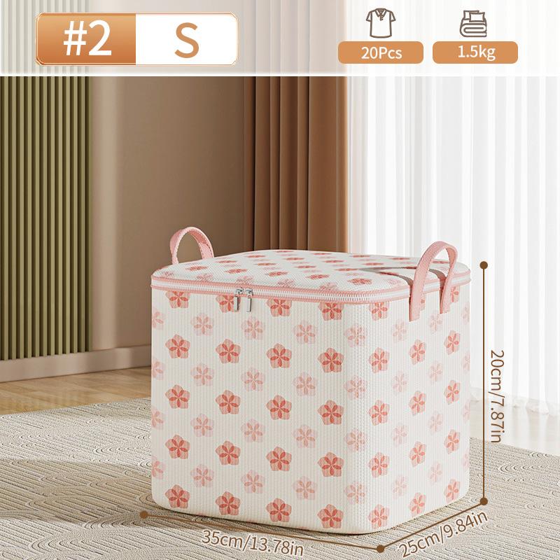 Foldable Storage Bag Clothes Storage Bag Wardrobe Dustproof Closet Organizer Organizer With Handle Quilt Blanket Pillow Storage