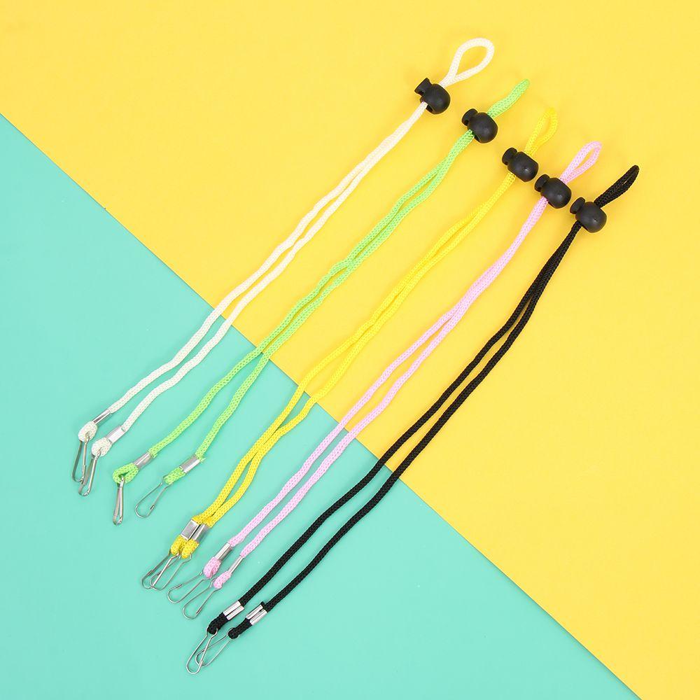 Adjustable Anti-lost Hanging With Two Clips Face Mask Lanyards Protect Ears Neck Straps