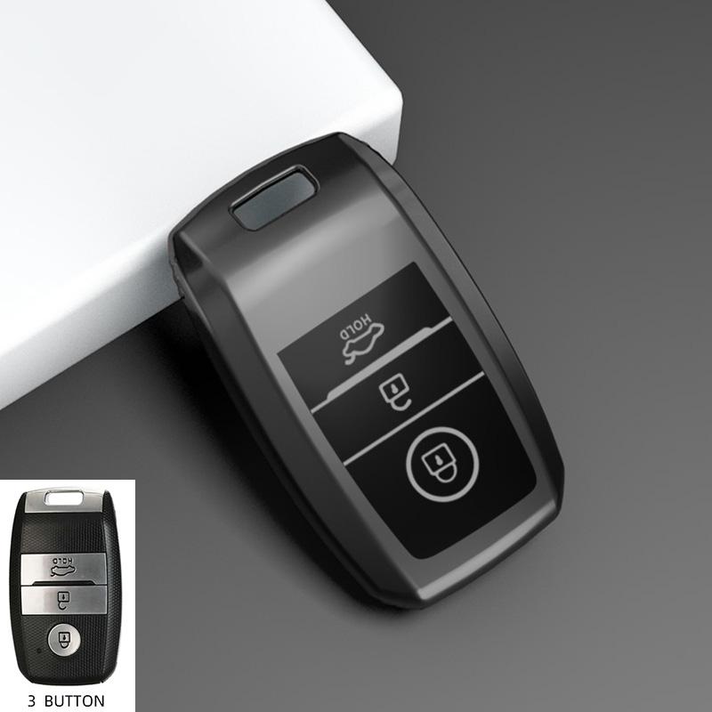 Чехол-брелок из ТПУ с 3/4 кнопками для Kia Rio Rio5 Sportage Ceed Cerato K3 Kx3 K4 K5 Sorento Optima Picanto, Чехол для умного ключа автомобиля