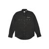 Levis Однотонная джинсовая хлопковая рубашка с длинным рукавом Мужские рубашки Черный 65819-0090