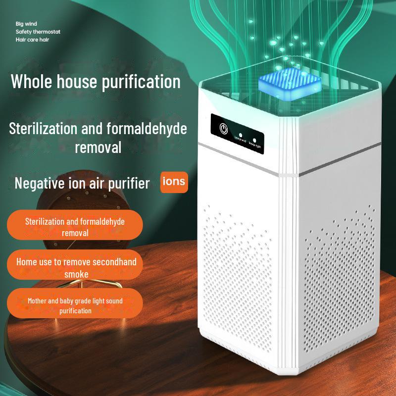 Mini UV Air Purifier: Negative Ion Sterilization & Formaldehyde Removal