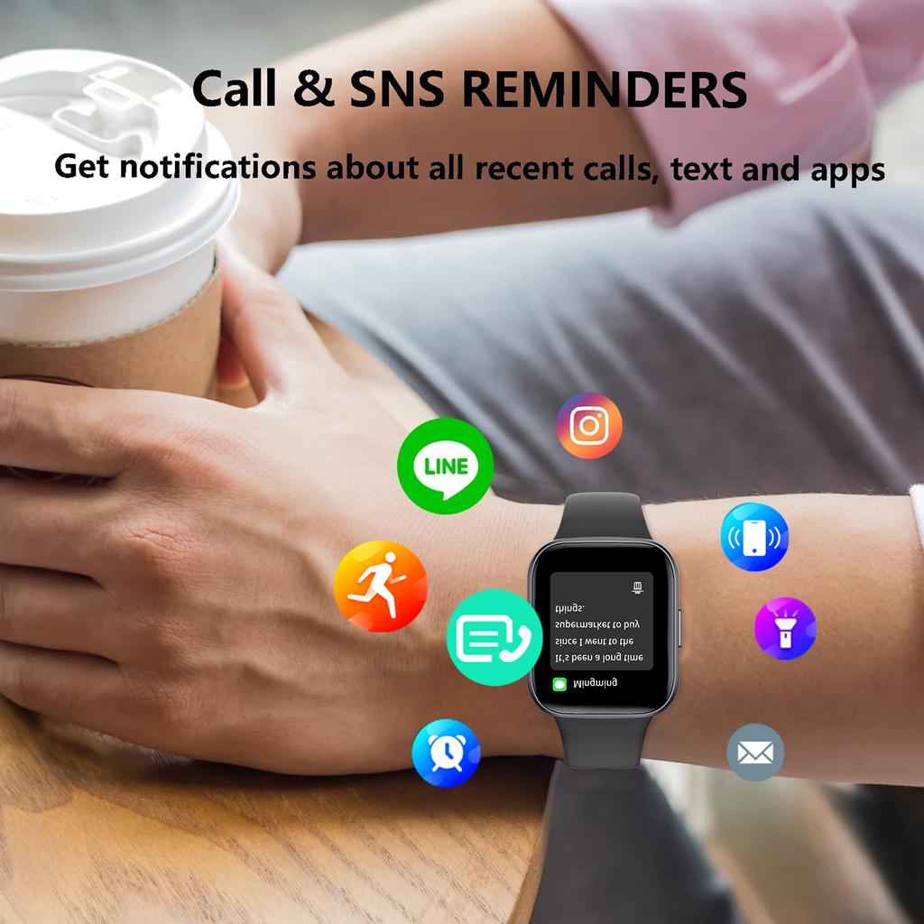 Умные часы с Bluetooth-вызовом, спортивные часы с пульсометром IP68, для Android IOS
