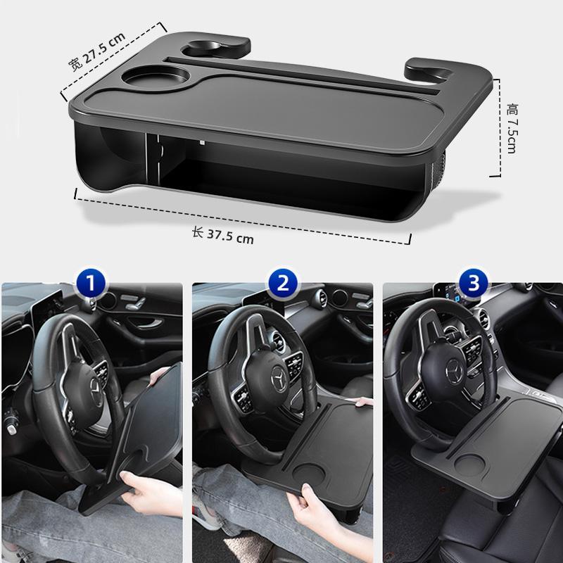Настольная доска для автомобиля, портативная дорожная стойка для хранения вещей в автомобиле, поднос для напитков, автомобильный руль, обеденный стол, органайзер для автомобильного сиденья