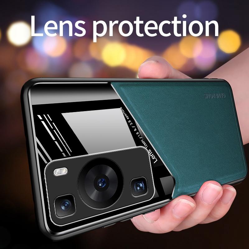 Чехол для Huawei P20 P30 Lite P40 Pro Plus, роскошный кожаный чехол для телефона Huawei P60 P50 Pro, магнитный силиконовый защитный чехол