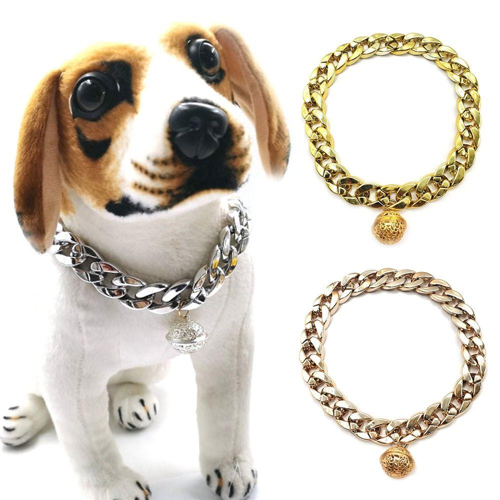 Party Dog Supplies Cat AccessoriesL Pet Necklace Dogs Collar Bulldog Pitbull Collar Cuban Chain