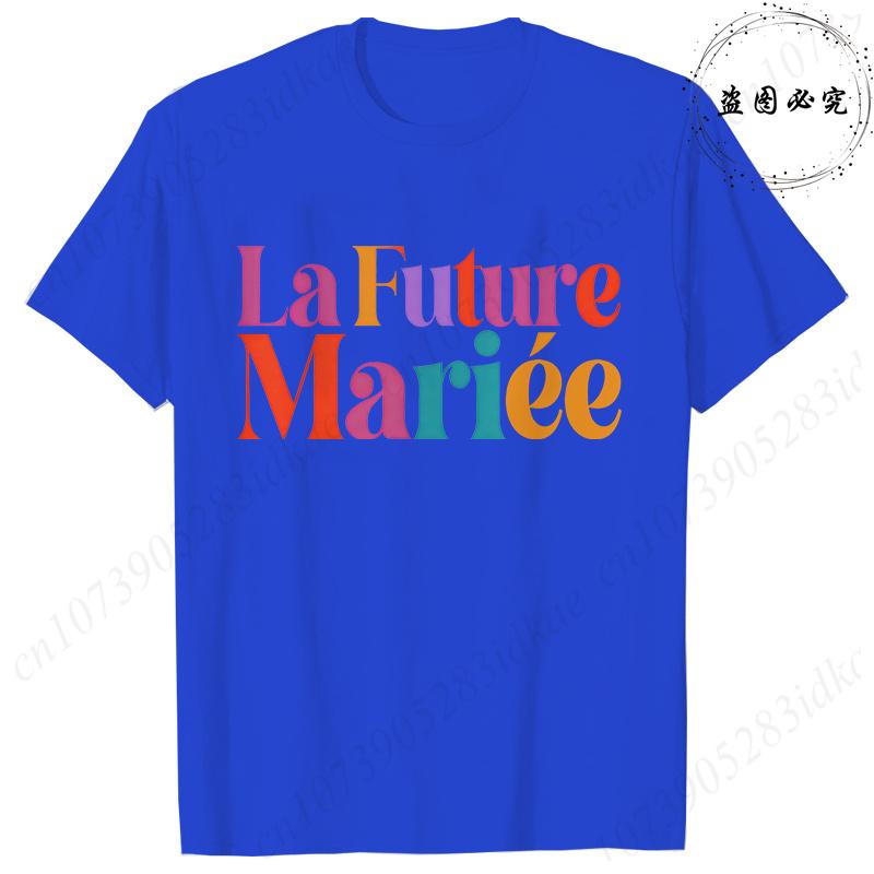 French Girls Single Farewell Tops: Future Bride Team Bride Tees, Printed T-shirts for EVJF & Bridal Shower