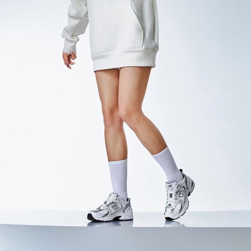 New Balance 530 Кроссовки 'Белый металлик серебристый' MR530AD