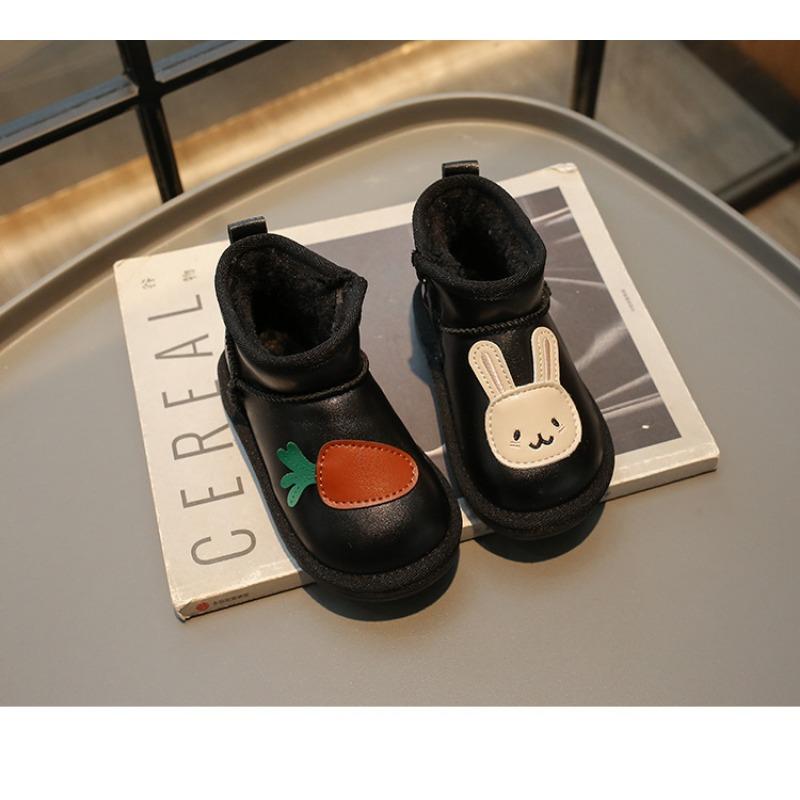 Корейская версия милые детские зимние ботинки зимние новые теплые детские ботинки короткие ботинки